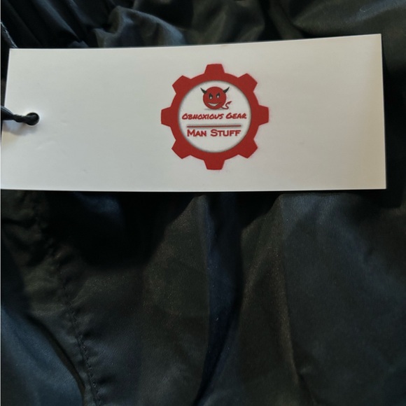 NWT Men’s size S Obnoxious Gear black joggers with mesh on the inside - Picture 6 of 6